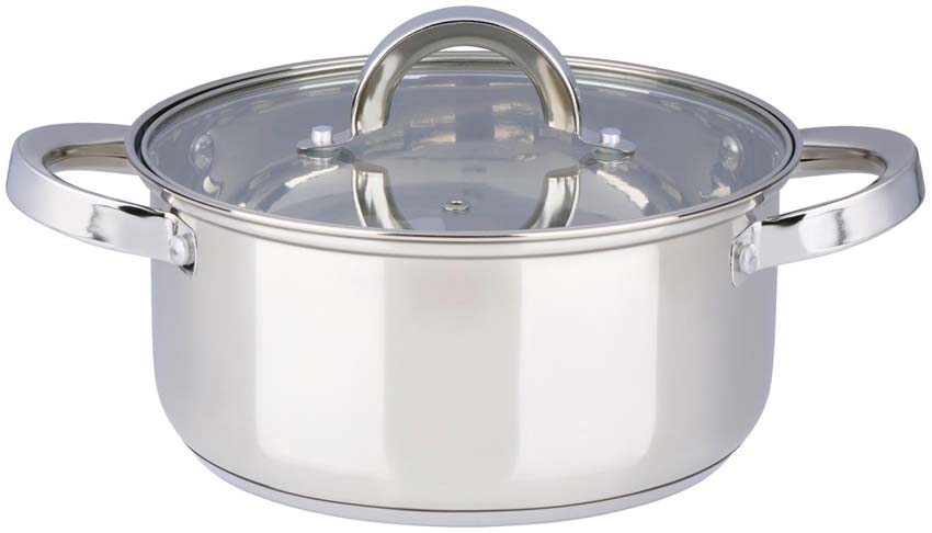 Casserole avec couvercle argent Ø21cm