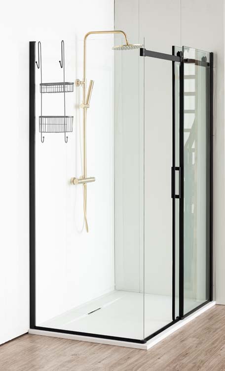 Douchebak Myo SMC mat wit leisteenlook 140x90cm