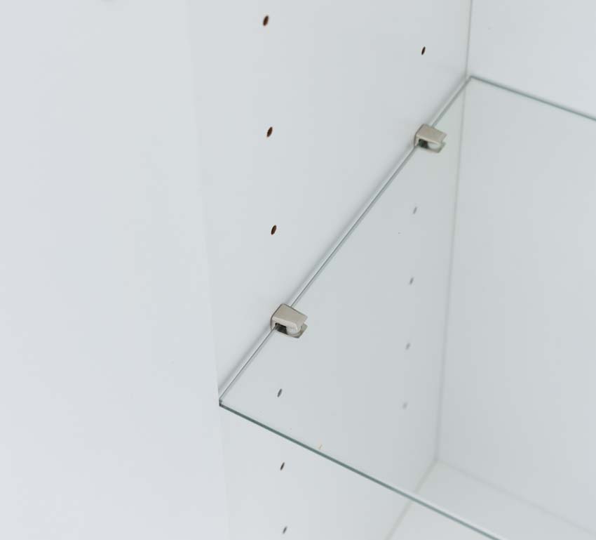 Armoire colonne Tibo/Tony blanc brillant suspendue 170x40x35cm