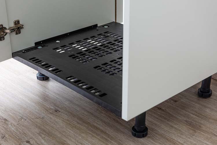 Armoire de cuisine Plenti armoire colonne pour réfrigérateur blanc 60x208cm