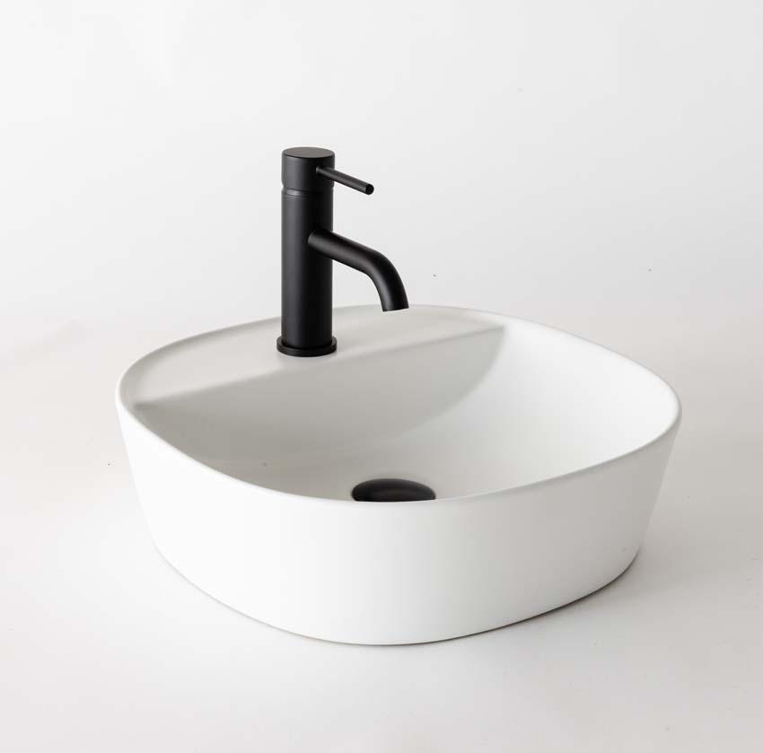 Vasque à poser Gia blanc mat 40cm