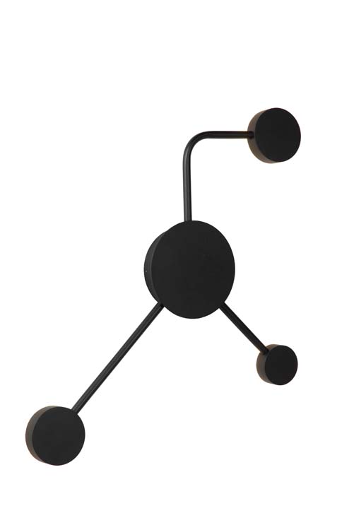 Wandlamp - zwart - 41x20x52cm - dimbaar - LED - 3x3,3W - 385lm - 3000K