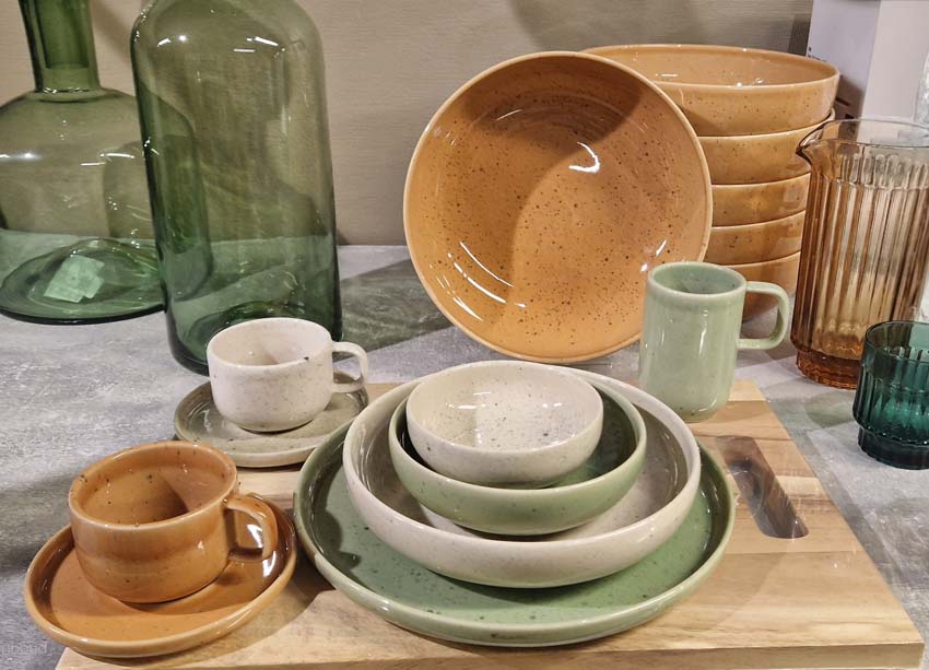 Assiette plate Salt&Pepper céramique orange Ø21,5x2,3cm