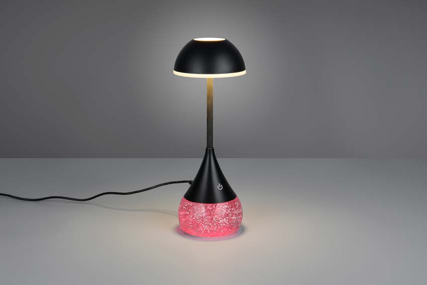 Lampe de table - Noir - Ø12cm - Dimmable - LED - 1x4,5W - 3000-6500K - RVB