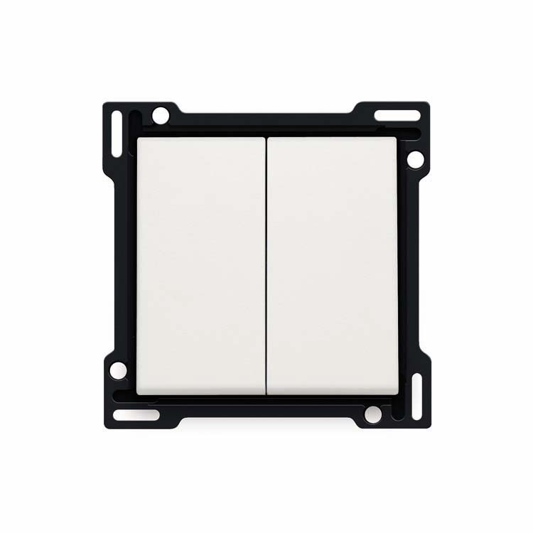 Centraalplaat schakelaar dubbel original white