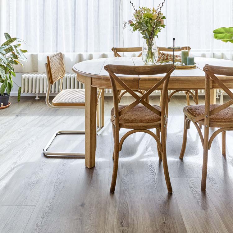 Vinyl vloer Floorify Cohiba plank 4,5mm donkerbruin 152,4x22,5cm