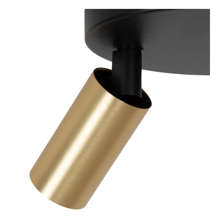 Plafonnier - or mat/laiton - Ø18cm - 3xGU10 - 50W