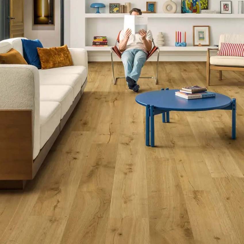 Stratifié Quick-Step Impressive 8mm chêne truffe 138x19cm