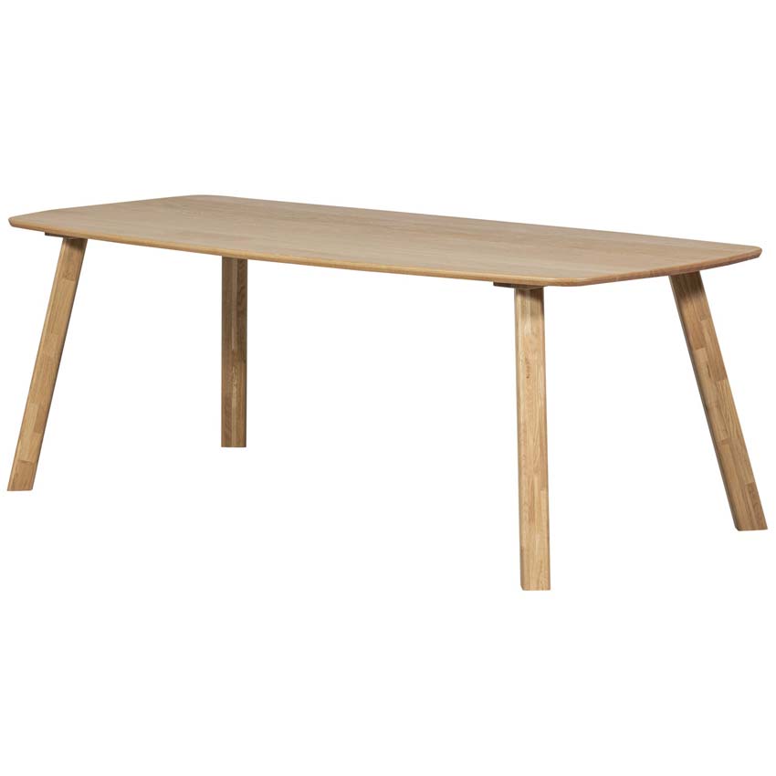 Tafel Taylor uit eikenhout rechthoekig houtkleur 180x100cm