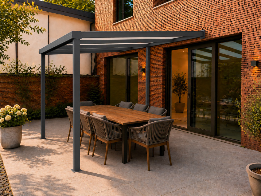 Toiture de terrasse Shadow anthracite 4x4m
