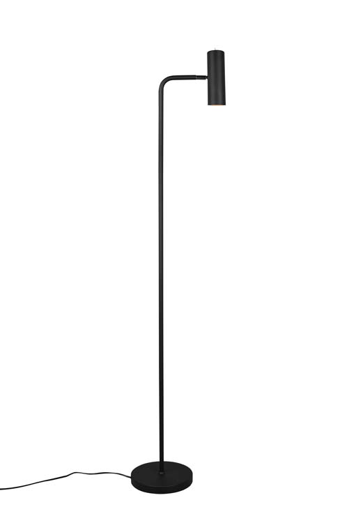 Lampadaire noir mate excl lampe LED possible h150cm