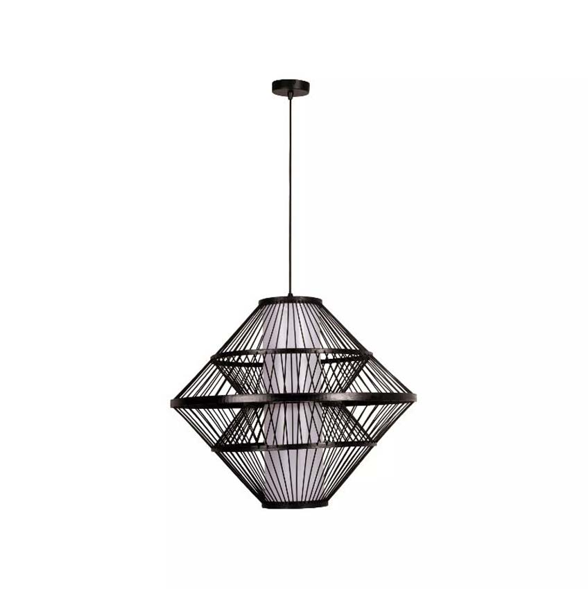 Lucide Essential Pasquino - Suspension - Ø60cm - 1xE27 - Noir
