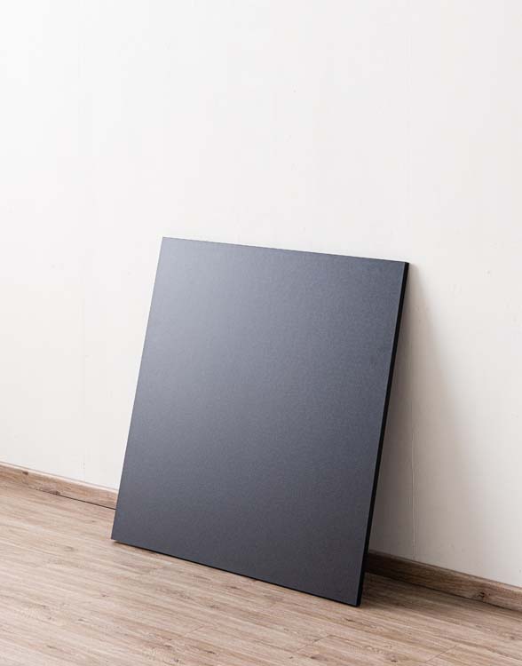 Zijwand voor keukeneiland Plenti zwart/houtlook 87,5x88cm