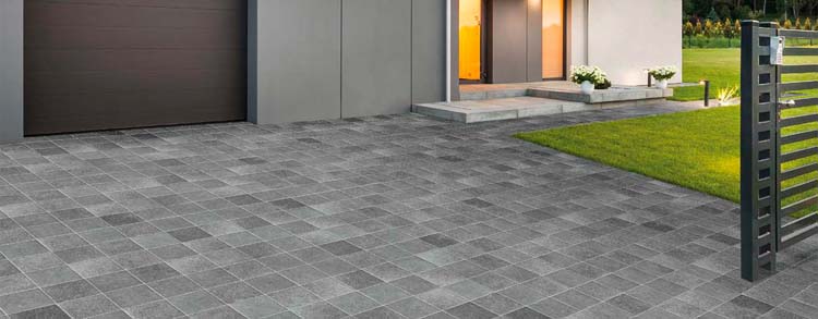 Dalle de terrasse La Roche tambourinée 20x20x1,8cm