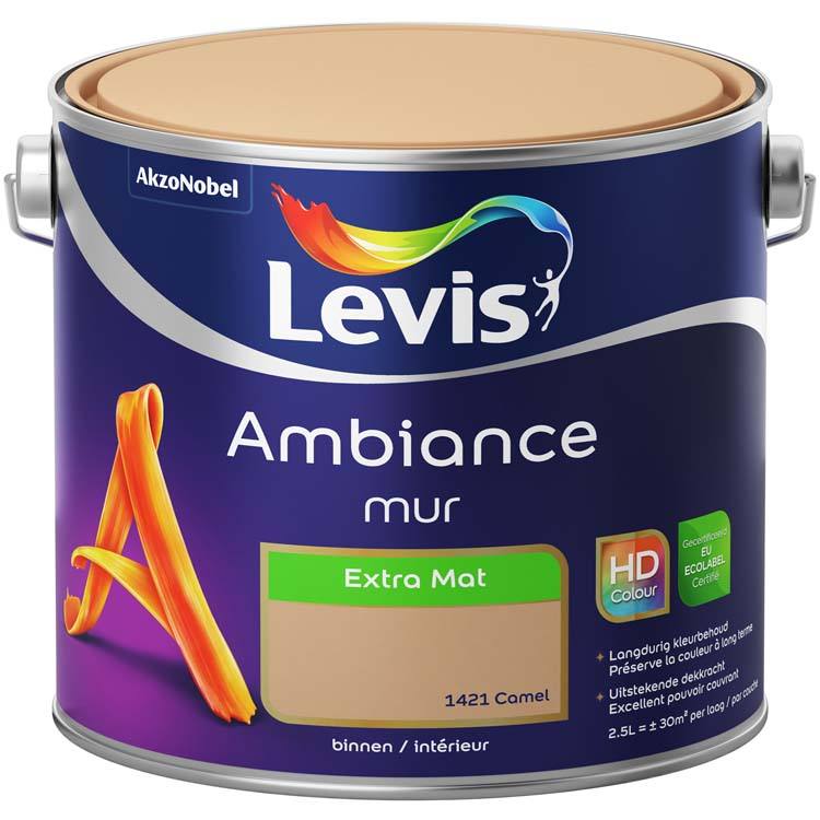 Levis muurverf Ambiance mur extra mat 2.5l camel
