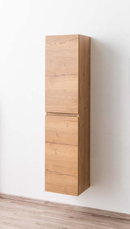 Kolomkast Daria goudbruine eiklook hangend 170x40x34cm