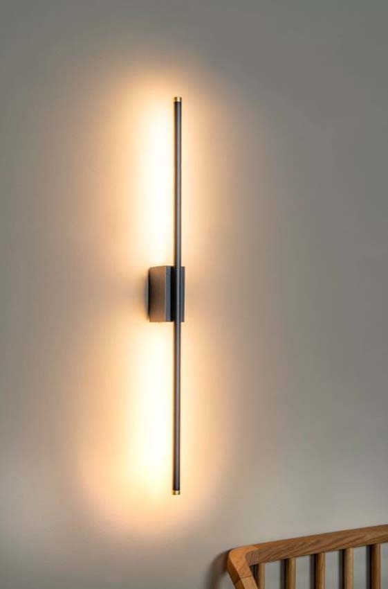 Lucide Premium Marnik - Wandlamp - Zwart - 59,1x10x5cm - Dimbaar - LED - 1x13W - 2700/4000K