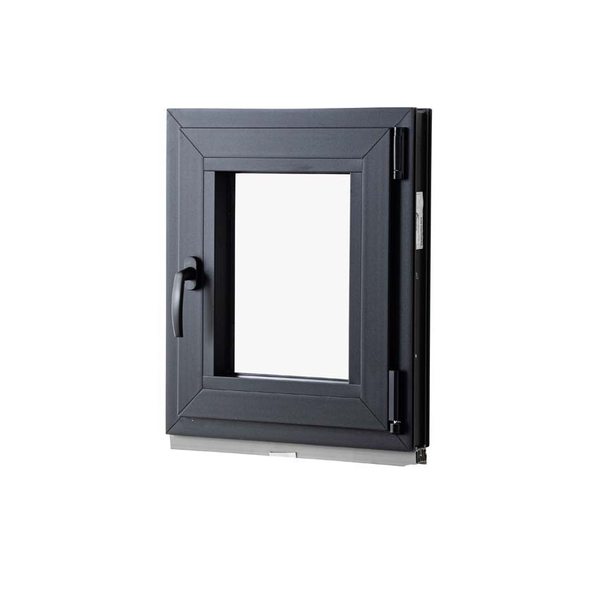 1-VL draaikiepraam pvc Deceuninck Elegant zwart/zw B900xH1000 mm R