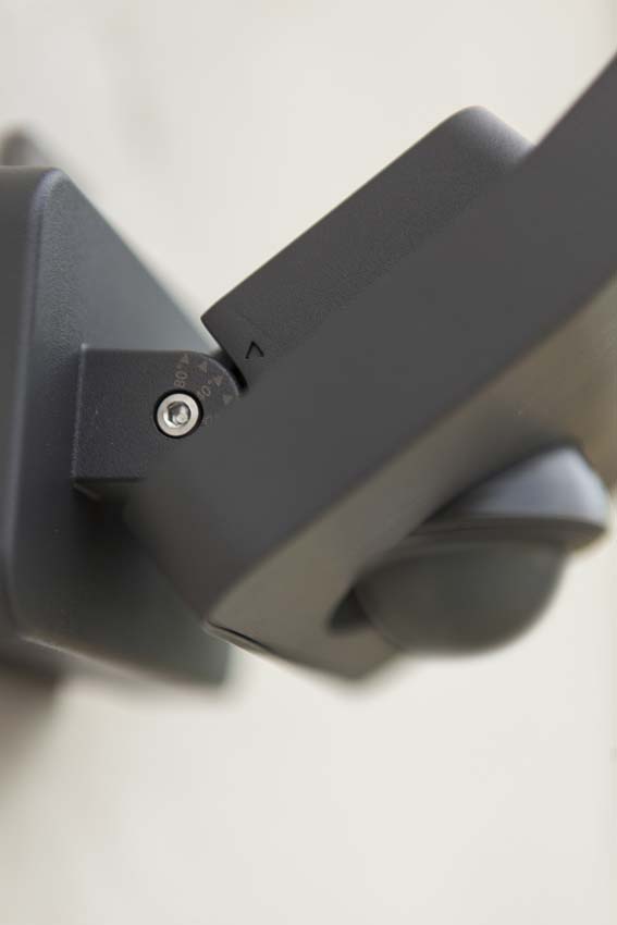 LED straler buiten Nia - grijs - 14W - 3000K - IP54 - met bewegingssensor