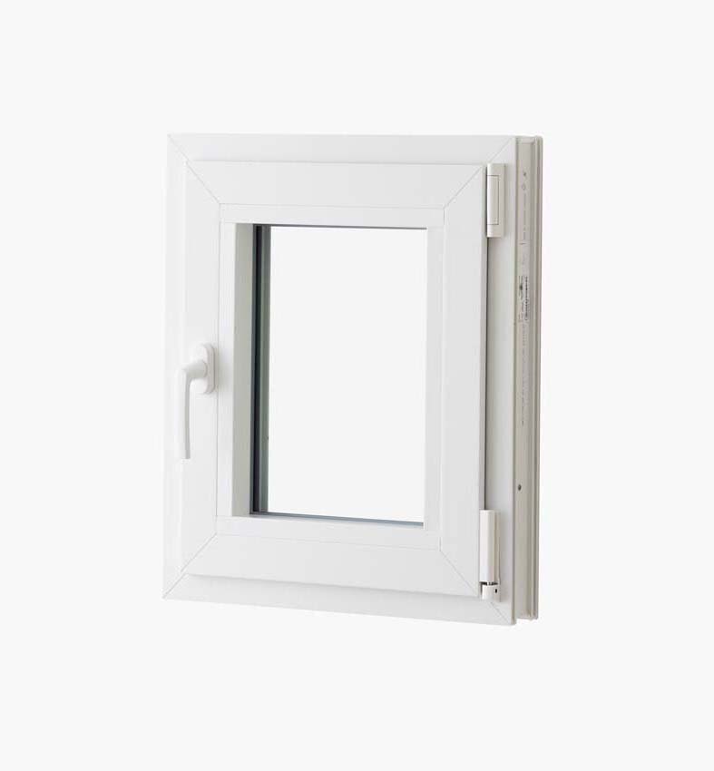 1-VL draaikiepraam pvc Deceuninck Elegant Inf. wit/wit B500xH600 mm R