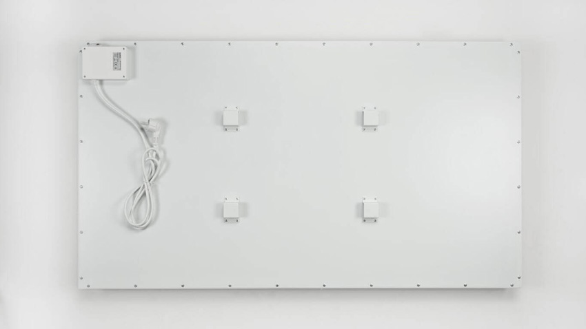 Infraroodpaneel Esmee enkel 123x68cm wit 800 Watt carbon verwarmingselement + digitaal