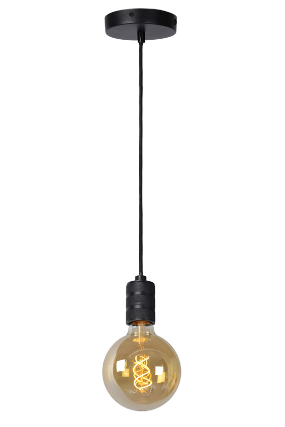 Suspension - Ø10cm - 1xE27 - Noir