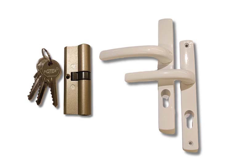 Toebehoren PVC deuren wit 60 mm