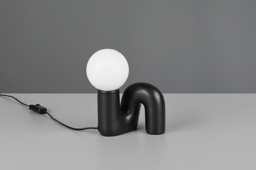Lampe de table Quinn - noir - H21,5cm - G9 - 1x5W - ampoule excl.