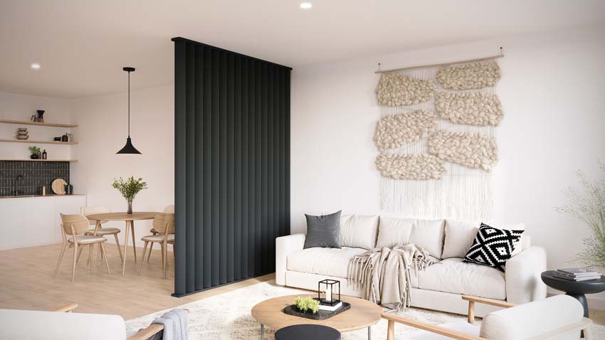 Lamelle Line up Separo noir 12x277x3,6cm