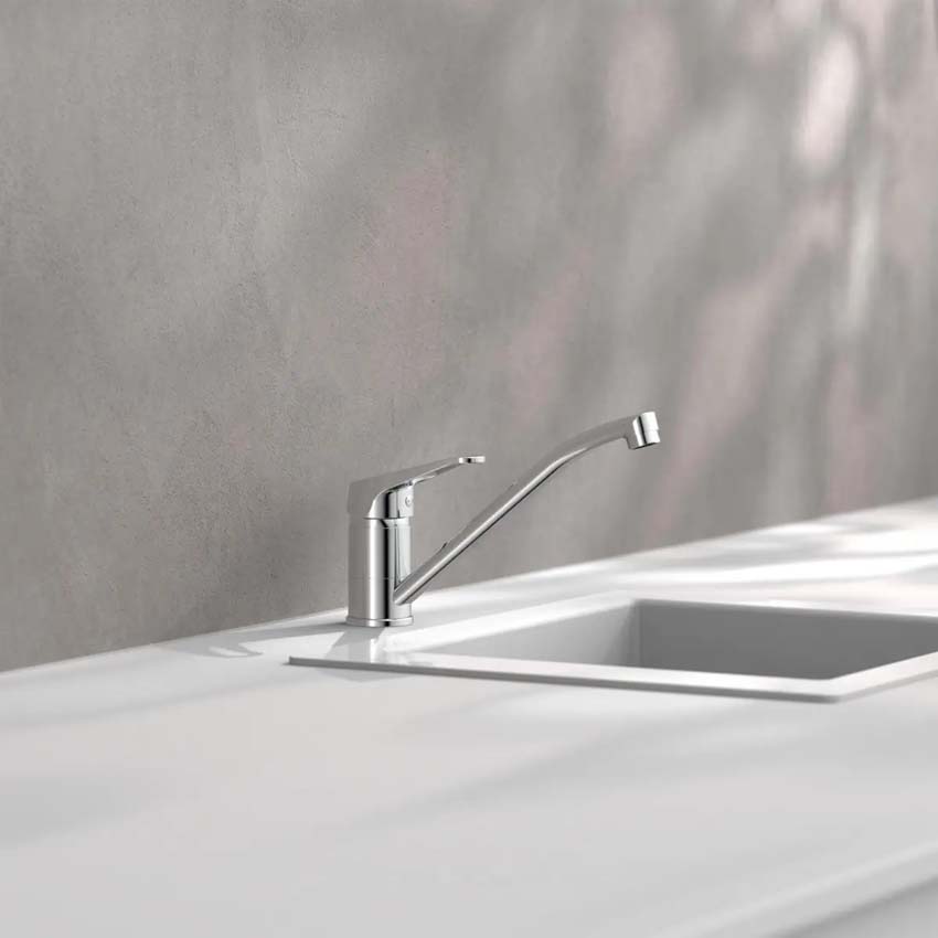 Robinet de cuisine Tyler chrome basse pression