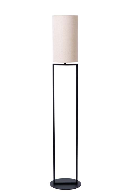 Lucide HERMAN - Vloerlamp - Ø 26 cm - 1xE27 - Beige