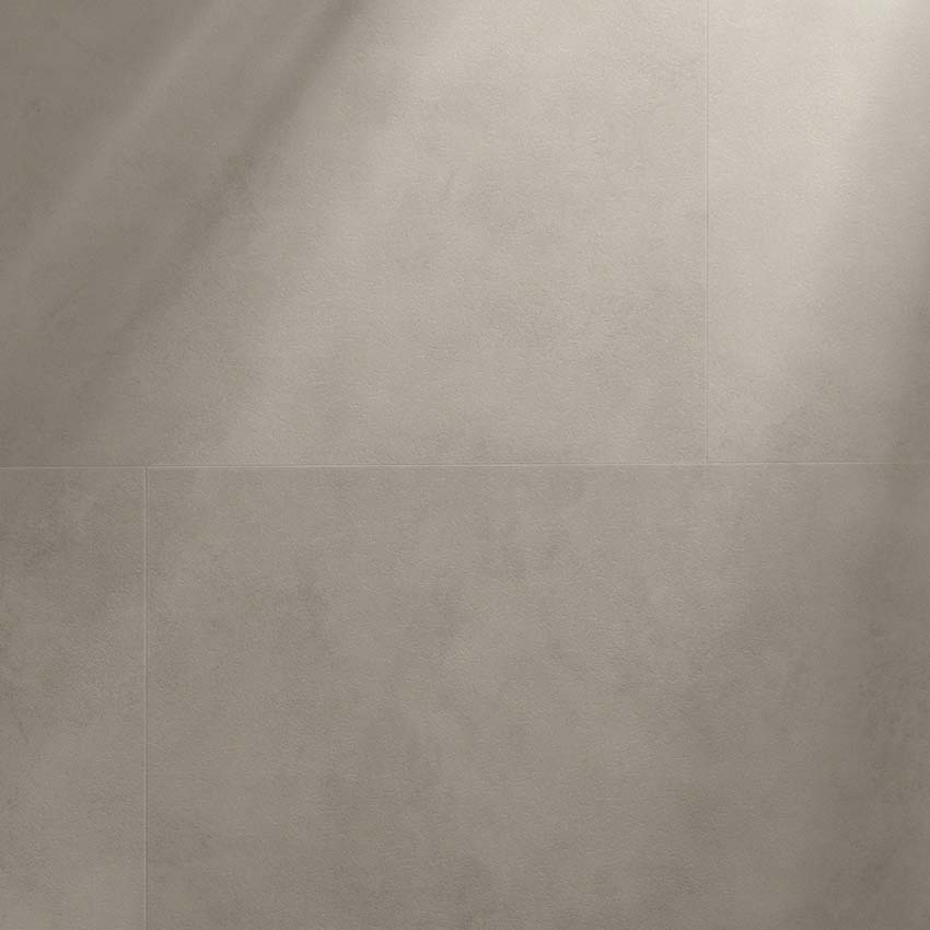 Vinyl vloer Floorify Sea Salt tegel 4,5mm lichtgrijs 90x60cm