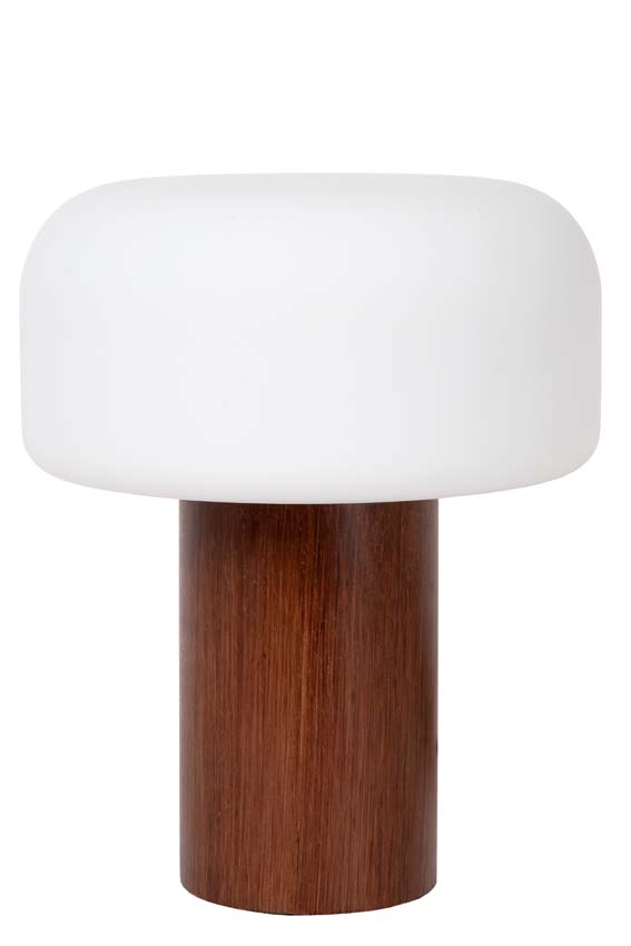 Tafellamp Karl - hout - Ø22cm - 1xE14 - 40W