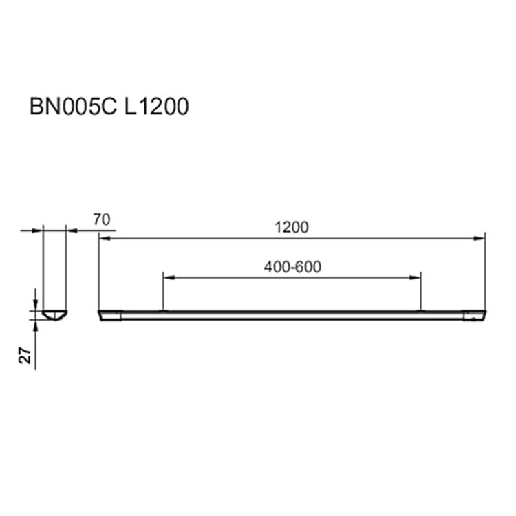 Armature LED blanc IP20 120 cm 3000 lumen 4000K