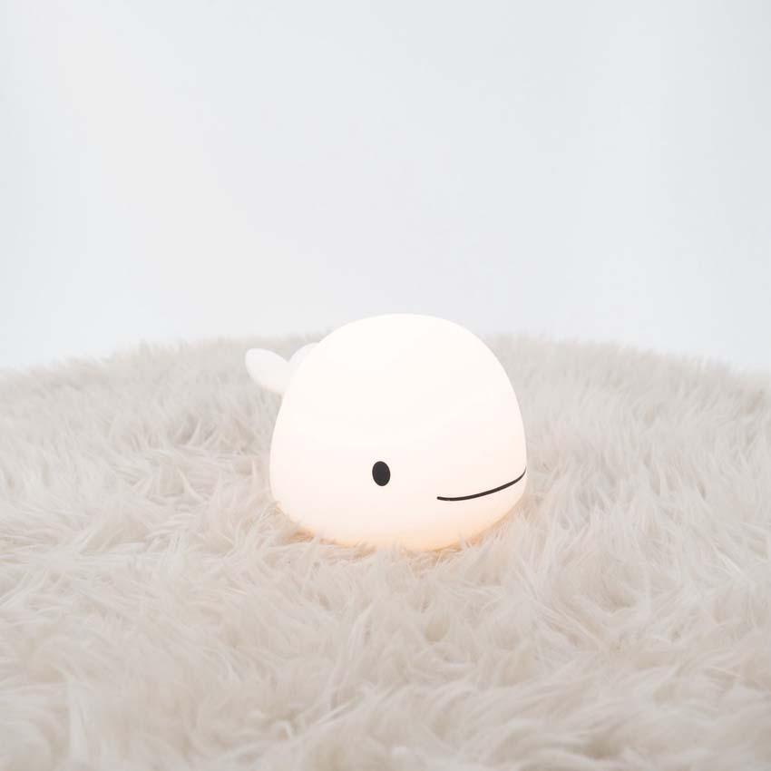 Tafellamp Dolfijn - Wit - H10,5cm - Dimbaar - LED - 1x5W - RGB/3000K - USB