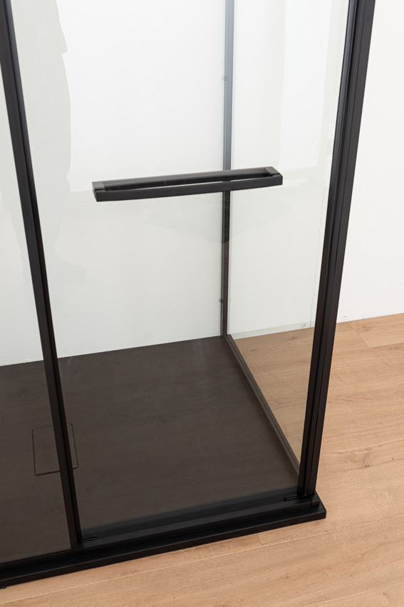 Douchehoek Ares mat zwart 90x90x190cm
