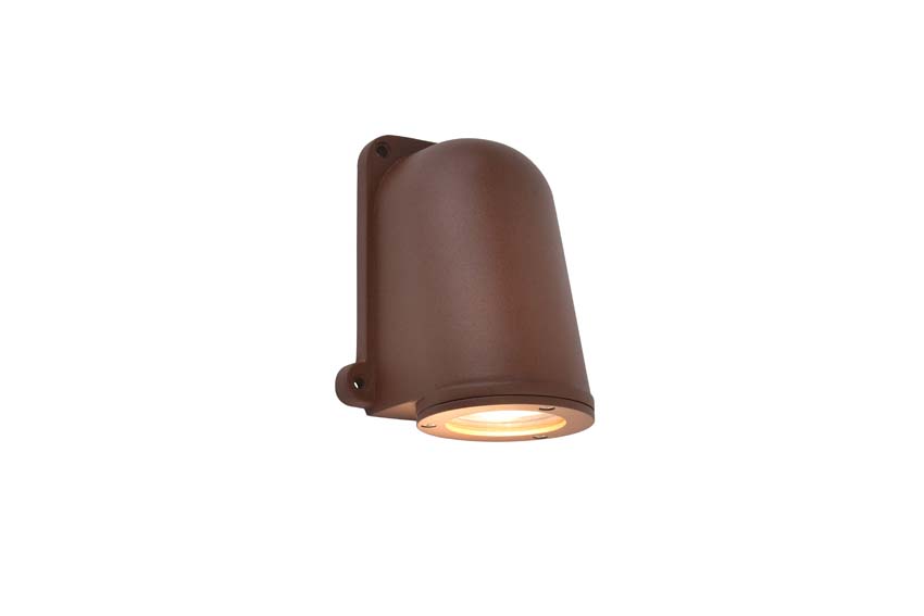 Wandlamp buiten Cyril - bruin - 7W - GU10 - IP54