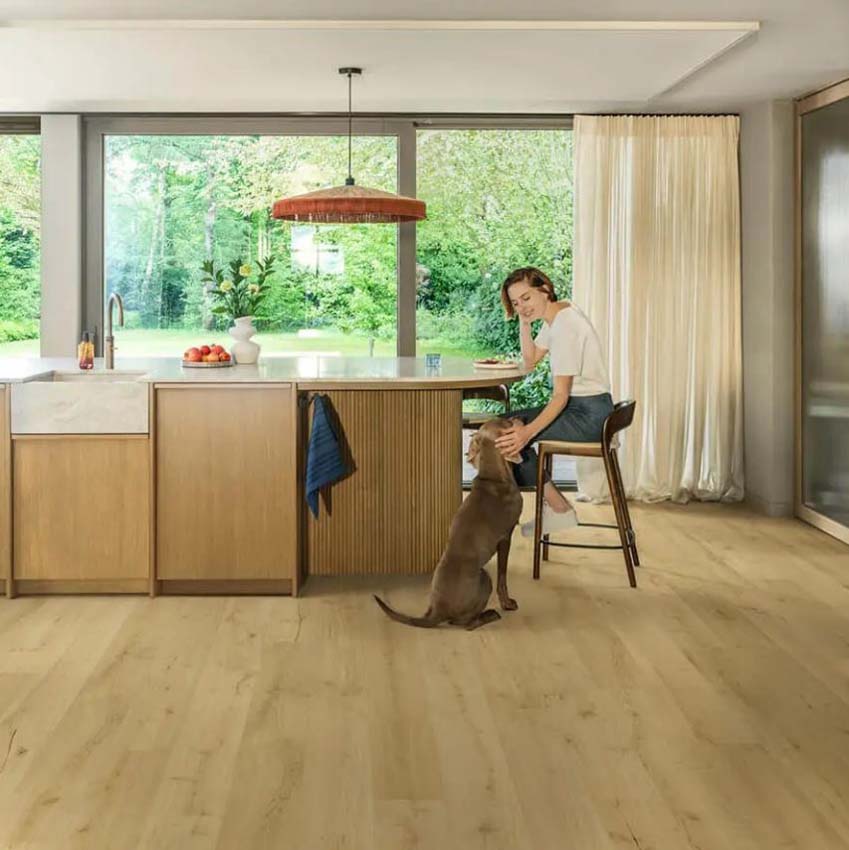 Stratifié Quick-Step Impressive Ultra 12mm chêne brun amande 138x19cm