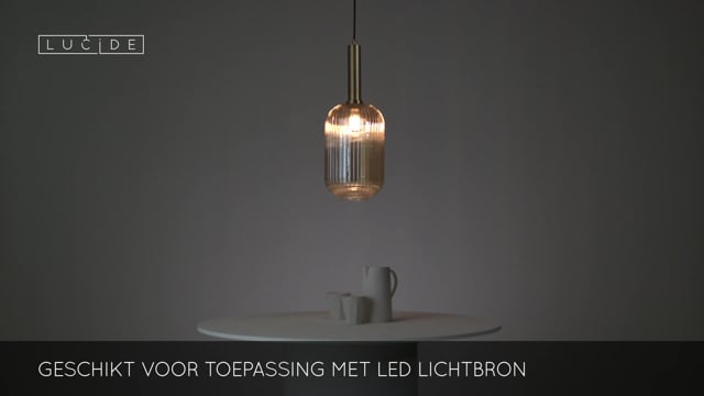 Lucide MALOTO - Suspension - Ø 20 cm - E27 - Ambre Lucide MALOTO - Suspension - Ø 20 cm - E27 - Ambre
