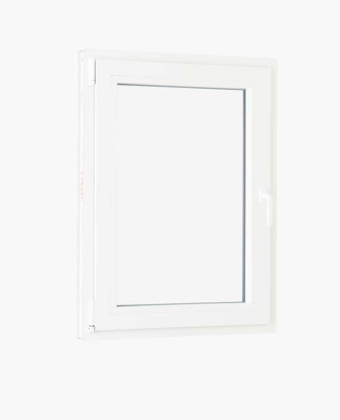 1-VL draaikiepraam pvc Deceuninck Elegant Inf wit/wit B1000xH1200 mm L 1-VL draaikiepraam pvc Deceuninck Elegant Inf wit/wit B1000xH1200 mm L