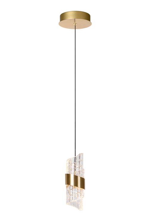 Suspension - or/laiton - Ø13cm - LED - 9W - 2700K