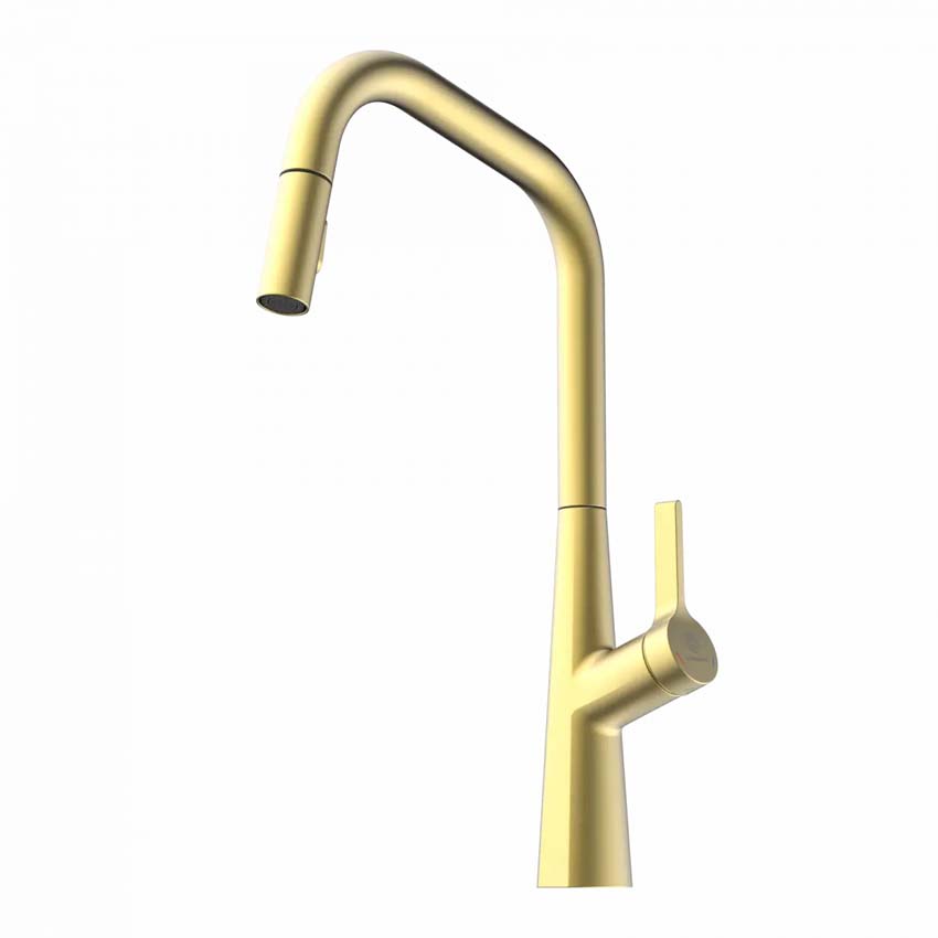 Robinet de cuisine Wasserwerk WK 9 Edge or mat avec bec extractible