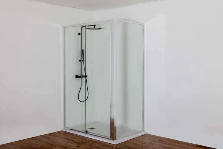 Douchebak Minimalism composiet met gelcoat wit 140x90cm