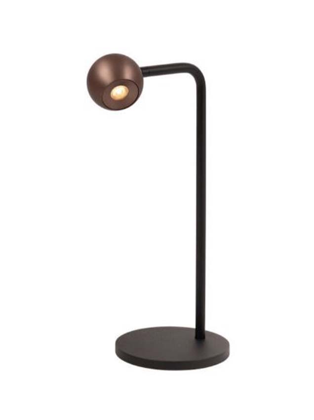 Lucide Premium MONTANA - Lampe de table - LED Dimmable - 1x5W 2700K - Brun café