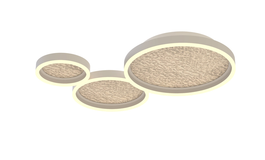 Plafonnier - sable - 70x55cm - dimmable - LED - 1x44W - 3000K