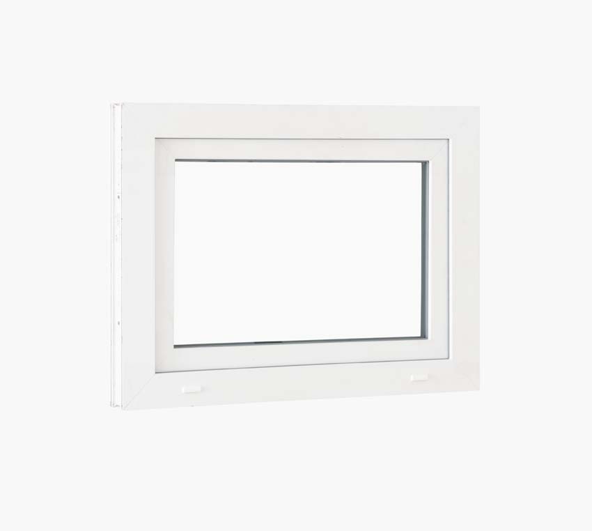 Châssis battant pvc Deceuninck Elegant Infinity blanc/bl B600xH500 mm