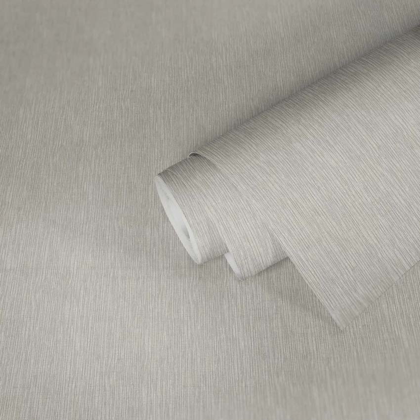 Vinyle sur papier peint intissé uni tissé gris clair/gris foncé 0,53x10m