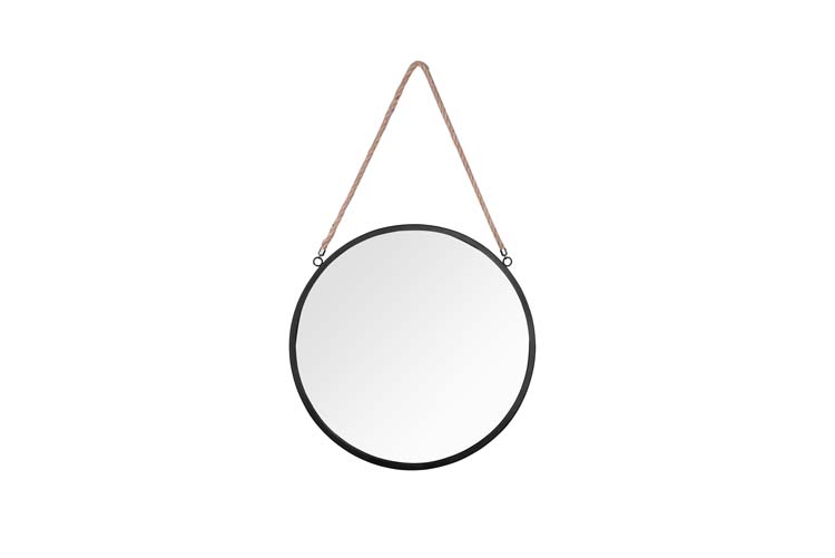 Miroir rond noir Ø40cm