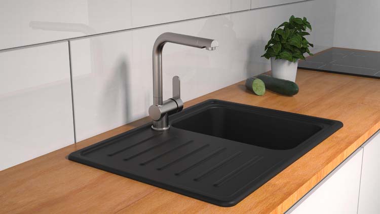 Robinet de cuisine Florence inox