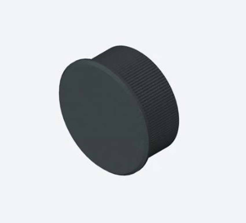 Eindstuk antraciet aluminium voor handgreep Grode 2 stuks